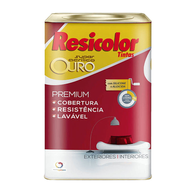 Tinta Acr Lica Premium Branco Acetinado L Resicolor