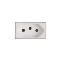 Módulo Tomada 2P+T 10A 250V Branco Tramontina