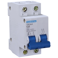 Disjuntor BifásicoTramontina 25A 3kA Curva C - 2 Polos