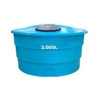 Caixa d'água Redonda Fibra de Vidro 2.000 litros