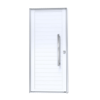 ﻿Porta de Alumínio Pivotante 114x215cm Branca