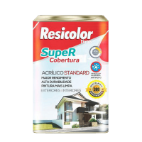 Tinta Acrílica Standard Branco Fosco 18L Resicolor
