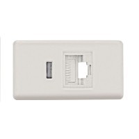 Módulo Tomada para Transmissão de Dados RJ45 CAT 6 Branco Tramontina