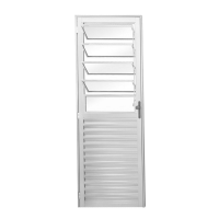 Porta de Alumínio Basculante 84x215cm Branca