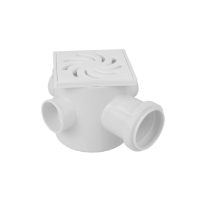 Caixa Sifonada com Porta Grelha 100x100x50mm Amanco 20769