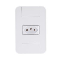 Kit 4x2 com 1 Tomada 2P+T 20A 250V Tramontina Tablet Branco