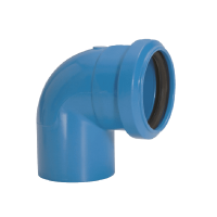 Joelho 90° Azul com Anel Esgoto Série Normal Amanco 11650