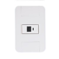 Conjunto 4x2 com 1 Tomada Telefone RJ11 Tramontina Tablet Branco