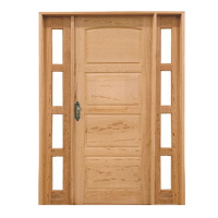 ﻿﻿﻿Porta de Madeira Angelim Externa Com 2 Vitrô 140x210cm Kit Montada