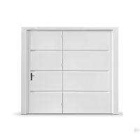 Portão Chapa Negativa Galvenizado Branco C/porta 240x220 Maxiaço