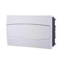 Quadro de Distribuição de Embutir 18 DIN ou 12 NEMA Tramontina com Porta Branca