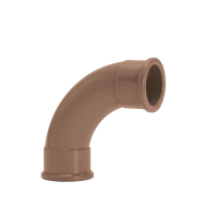 Curva 90° 85mm Marrom Soldável Amanco 90007