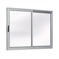 Janela de Alumínio Vitrô de Correr Sem Grade 120x100cm Branca