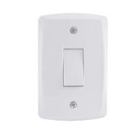 Kit 4x2 com Interruptor Bipolar Simples 10A 250V Tramontina Lux2 Branco