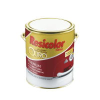 Tinta Acrílico Premium Ouro Acetinado Branco Resicolor 3,6L