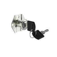 Fechadura para Gaveta 22mm Niquelada Soprano