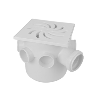 Caixa Sifonada com Porta Grelha 150x150x50mm Amanco 20770