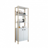 Estante Naos Natural Branco 1,70x0,60 Metro Gaam