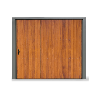 Portão de madeira Chapa Lambri 280x220cm Com Porta