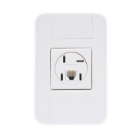 Conjunto 4x2 com 1 Tomada Telefone 4P RJ11 Tramontina Tablet Branco