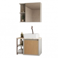 Conjunto de Banheiro Tamisa Suspenso 60cm Fendi/Biscuit Gaam