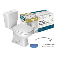 Kit Vaso Sanitário com Caixa Acoplada Aspen Branco Deca