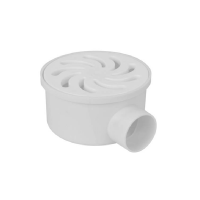 Ralo Cilíndrico para Terraço 100x40mm Branco Amanco 20515