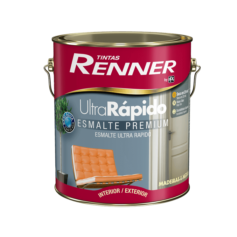 Tinta Esmalte Ultra Rápido Ab Branco 3,6L - Renner