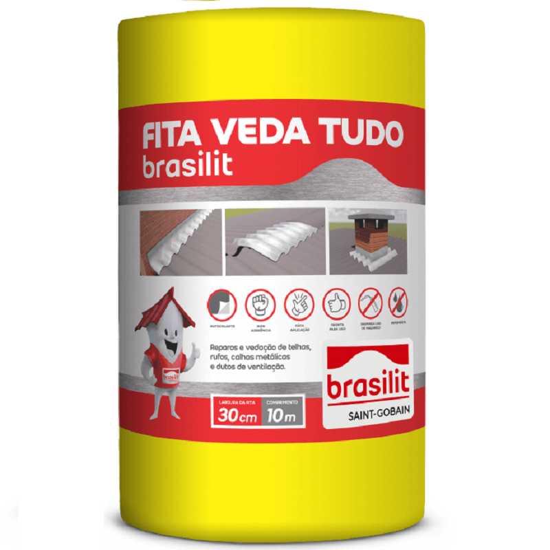 ﻿Fita Asfáltica Veda Tudo Brasilit 45cmx10mt