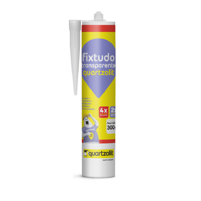 Selante Fixtudo Transparente Quartzolit 300g