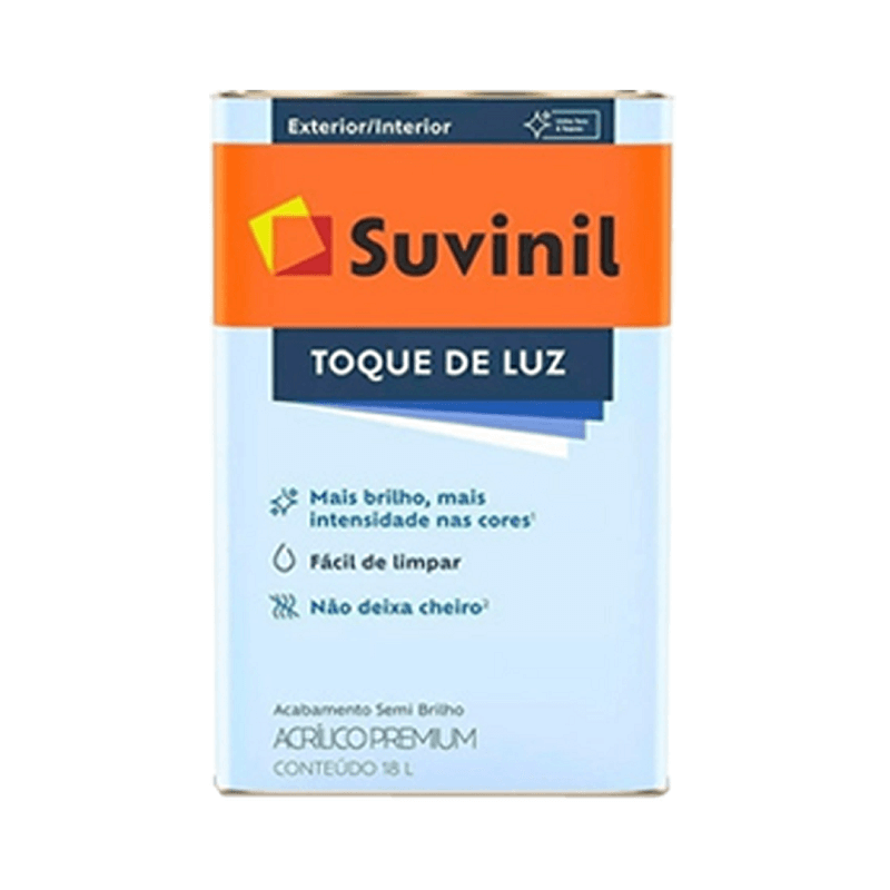 Tinta Acrílica Brilhante Toque de Luz Branco 18L Suvinil