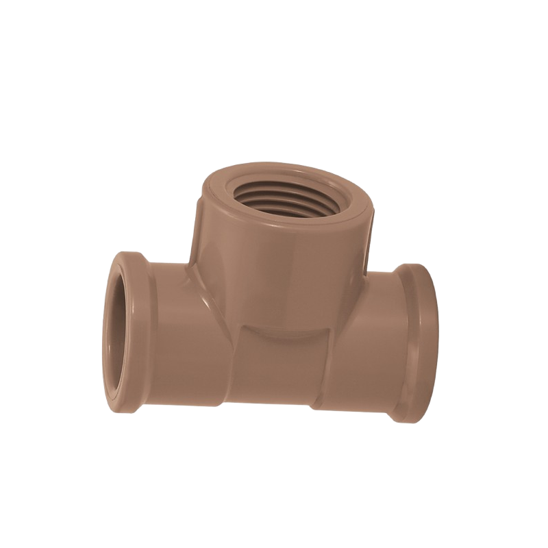 Tê Misto 20mmx1/2'' Marrom Soldável Amanco 11846