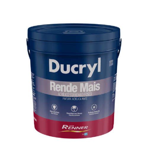 Tinta Acrílica Ducryl Fosco Cores 18L Renner