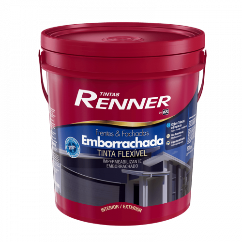 Tinta Impermeabilizante Frentes e Fachadas Emborrachada Fsc Branco 18L - Renner