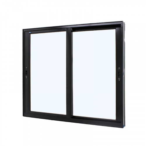 Janela de Alumínio Vitrô de Correr Sem Grade 120x100cm Preta