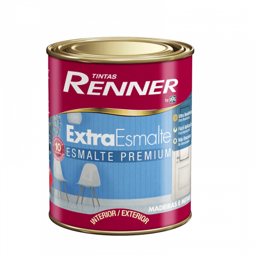 Tinta Esmalte Extraesmalte Fosco Preto 900ml - Renner