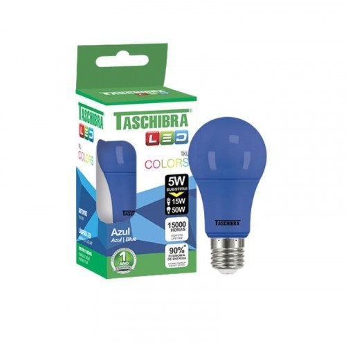 Lâmpada Led Taschibra TKL Colors Azul 5W