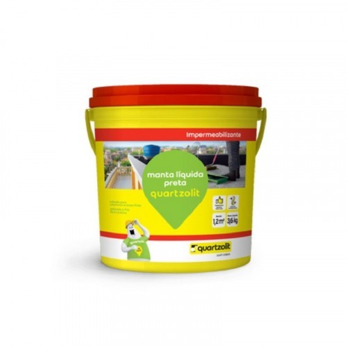 Manta líquida Preta 3,6kg Quartzolit