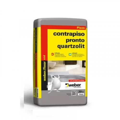 Argamassa Contrapiso 20kg Cinza Quartzolit