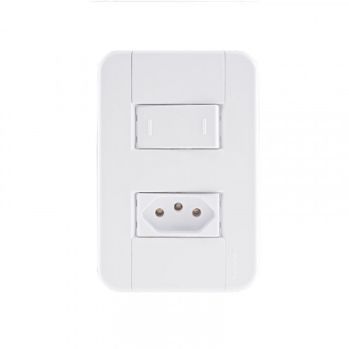 Interruptor Paralelo + Tomada 2P+T 4x2 Tramontina Tablet
