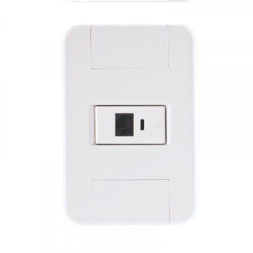 Conjunto 4x2 com 1 Tomada Telefone RJ11 Tramontina Tablet Branco