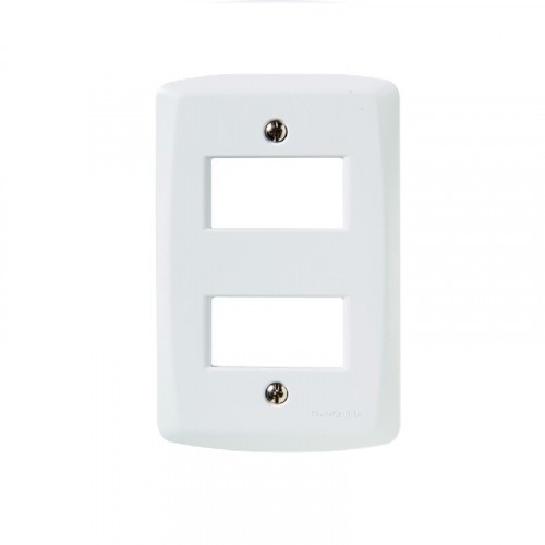 Placa 2 Postos Afastados 4x2 Tramontina Lux²