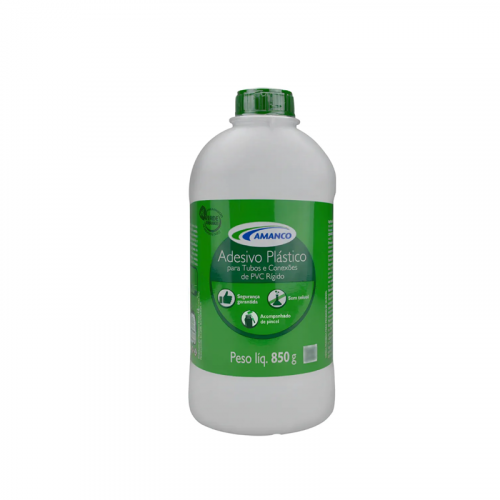 Adesivo Plástico para Tubos e Conexões de PVC com Pincel 850g Amanco 90126