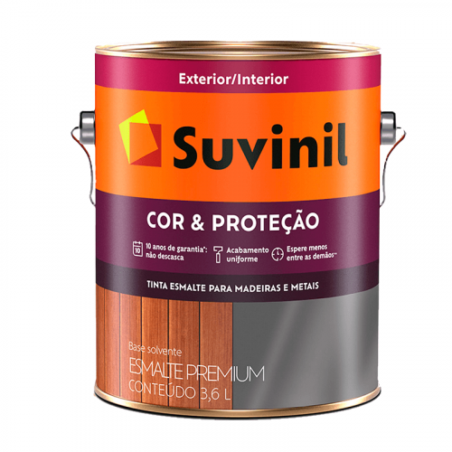 Tinta Esmalte Brilhante Premium Cor e Proteção Branco 3,6L Suvinil