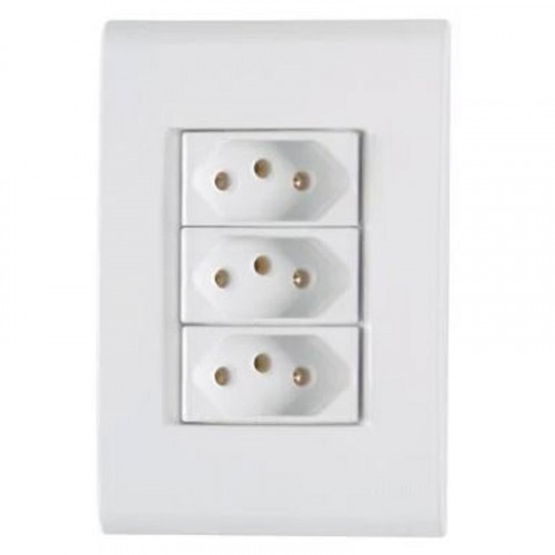 Tomadas Liz 3tc 10A 4x2 Tramontina