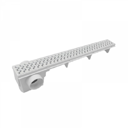 Ralo Linear Sifonado com Grelha 90cm Branco Amanco 21493