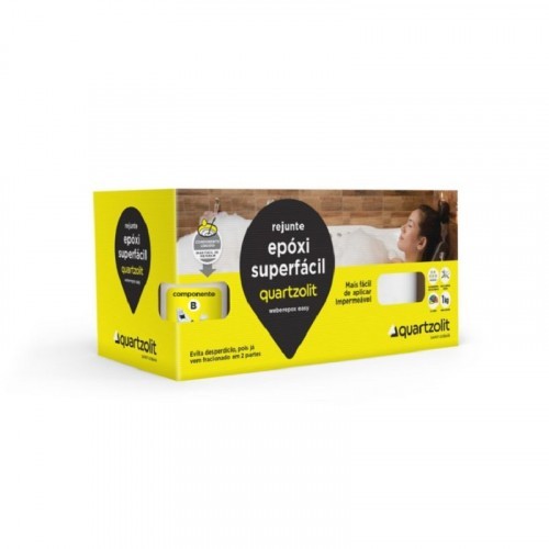 Rejunte Epóxi Superfacil Quartzolit 1kg