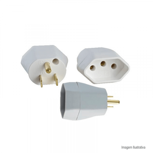 Plugue Adaptador 2P + T Reverse Tramontina