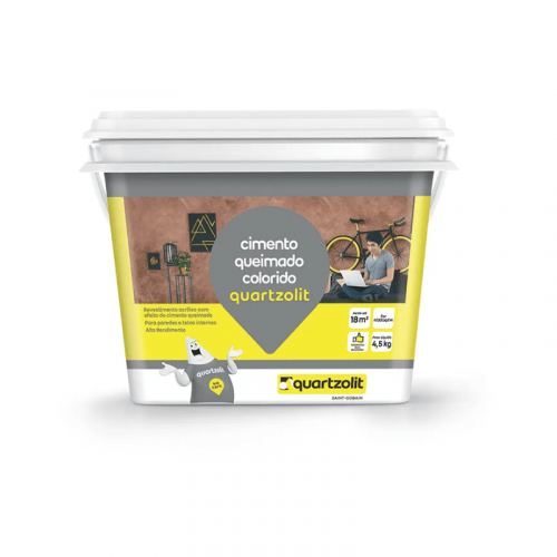 Revestimento Acrílico Cimento Queimado Ferrugem 4,5kg Quartzolit