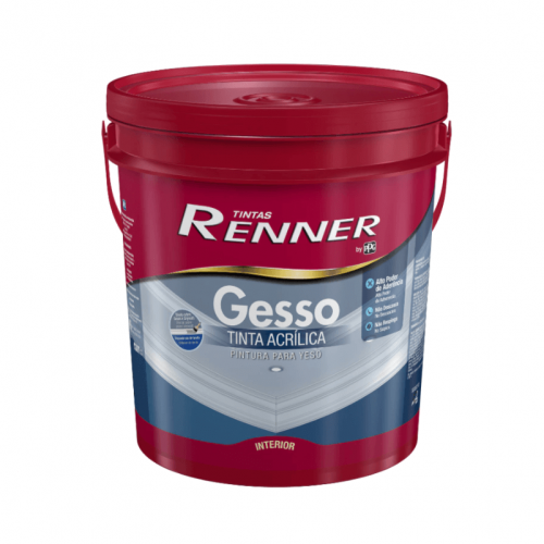 Tinta Acrílica para Gesso Branco Fosco 18L - Renner